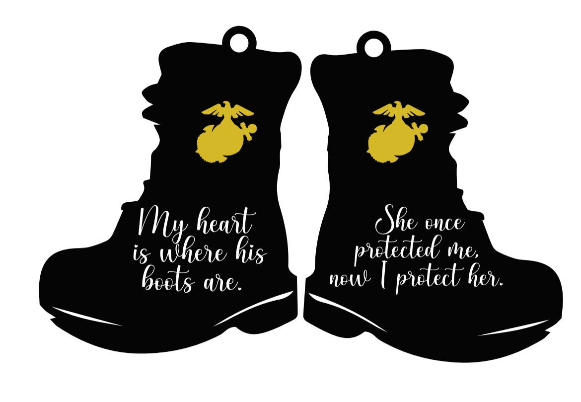 Marine Mom keychain , Marines keychain, Marine Corps gift, Marines graduation gift, Marine Crucible, Boot Camp gift, USMC License #286-23