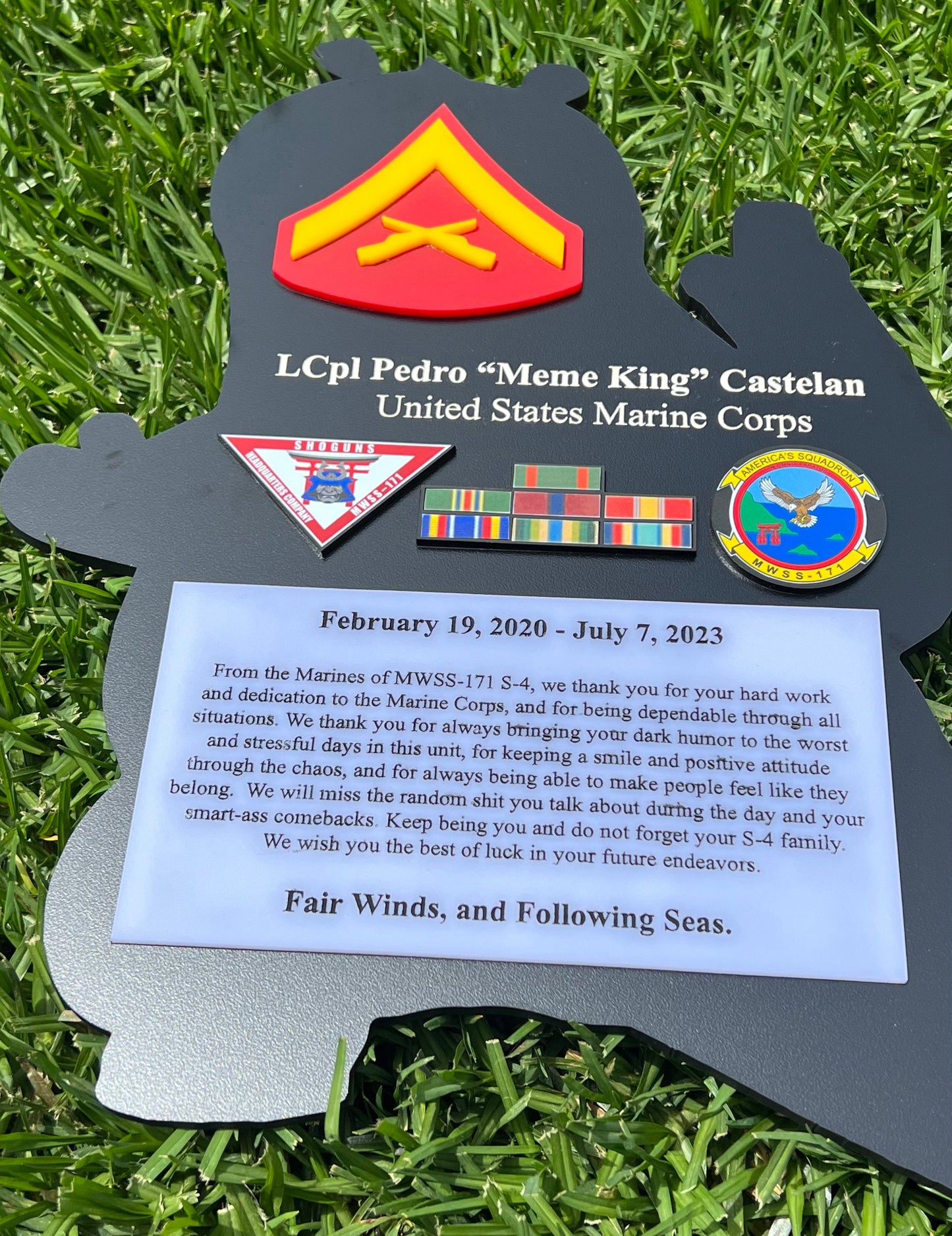 Marine corps plaques, Marine Corps retirement gift, marine corps gift, USMC plaque, Marine retirement, Marine retired, USMC License #286-23