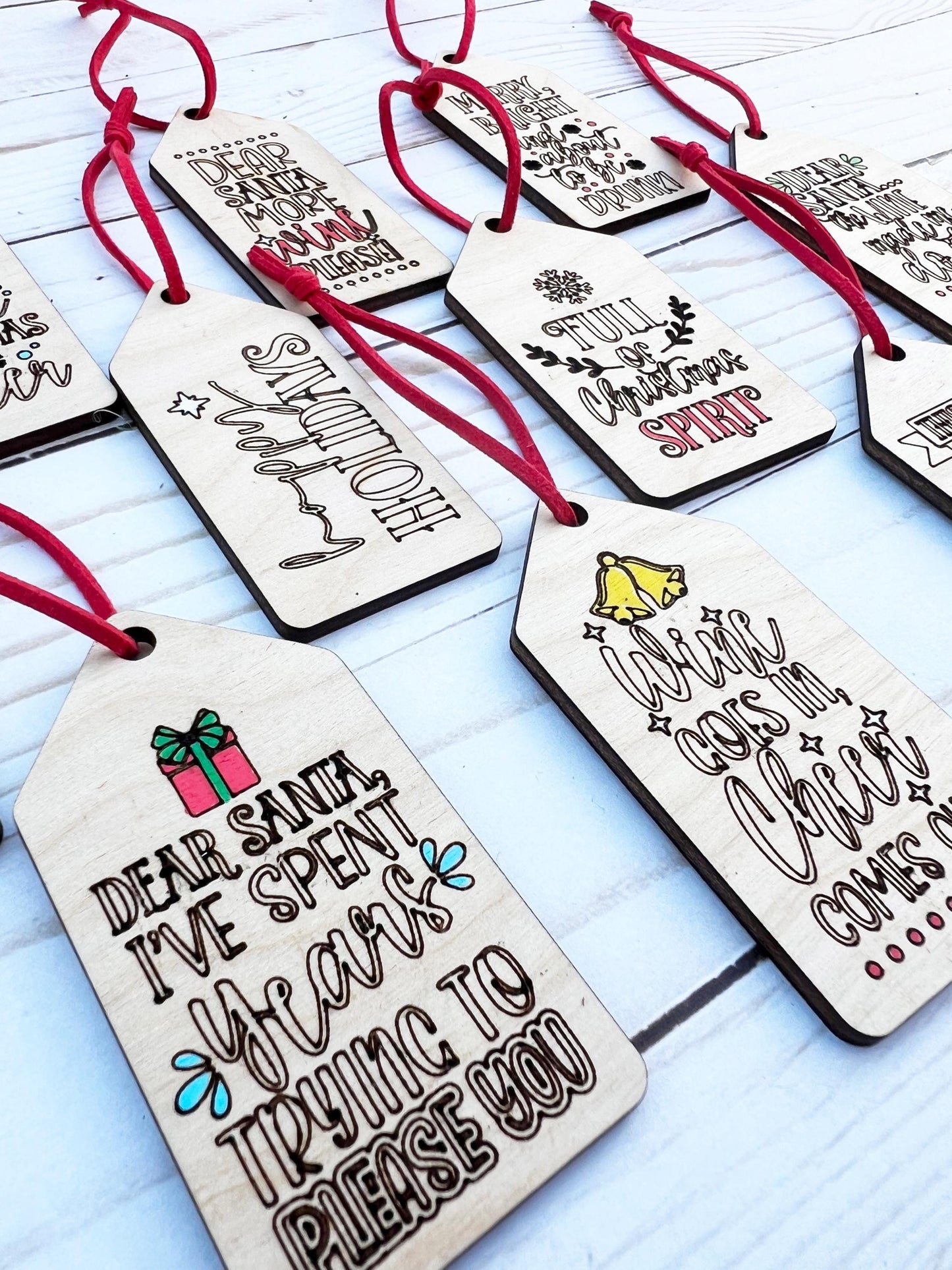 Wine tags Christmas, Wine tags personalized, Custom wine tags, Christmas wine labels, Christmas wine tags and ribbon, Holiday wine tag