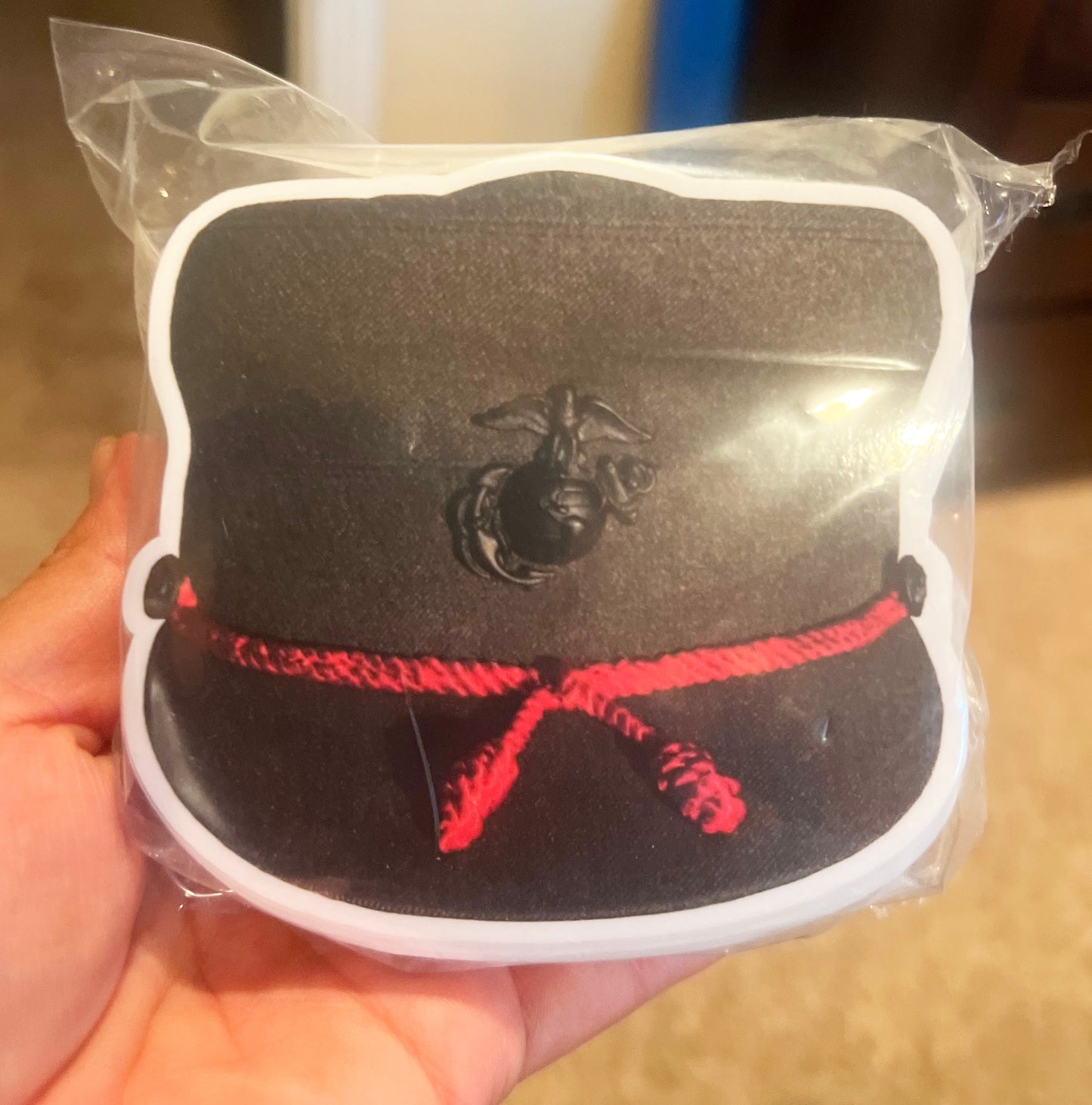 Women Marine Bucket Cover Sticker - USMC Veteran Decal
